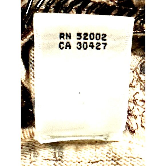 Dana Buchman Size M Brown Leopard Print Merino Wool Beaded Tunic Sweater Blouse - Picture 11 of 13